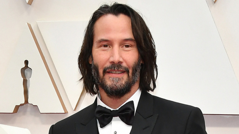 Keanu Reeves smiling