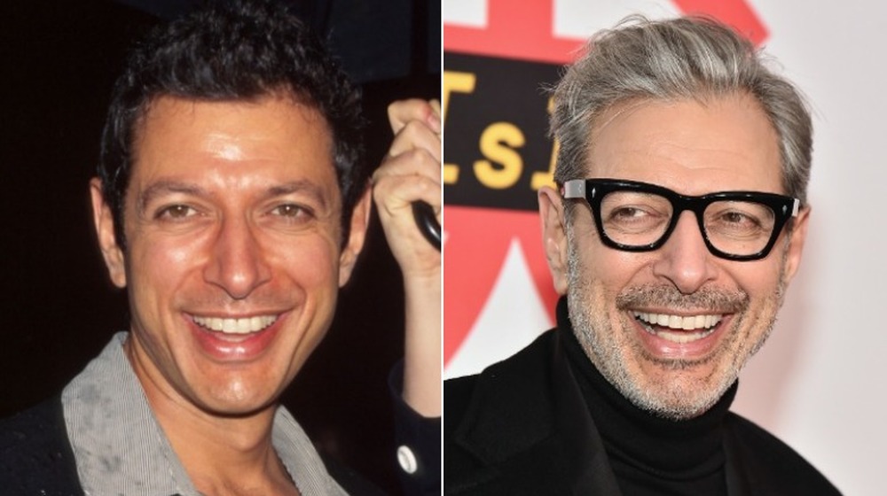 Jeff Goldblum as a younger and older man