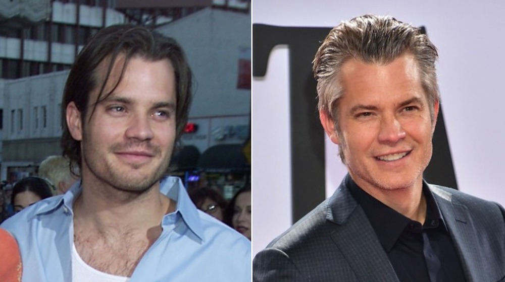 Timothy Olyphant as a younger and older man