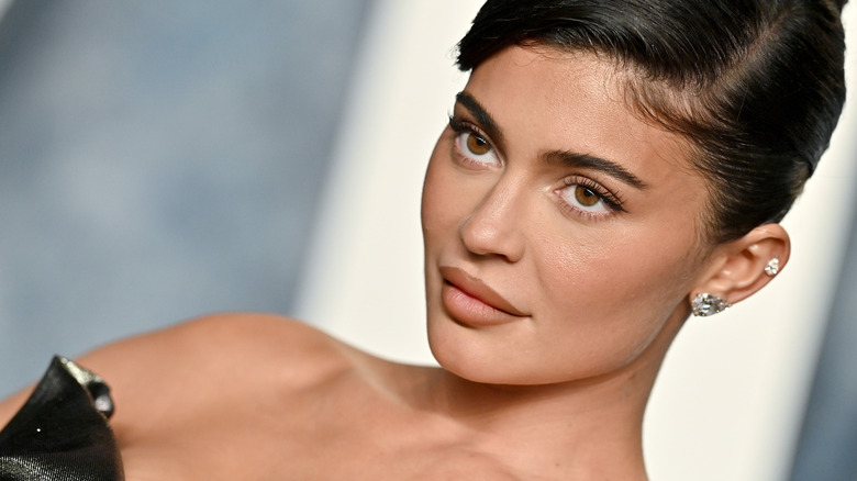 Kylie Jenner poses for photo on the red carpet