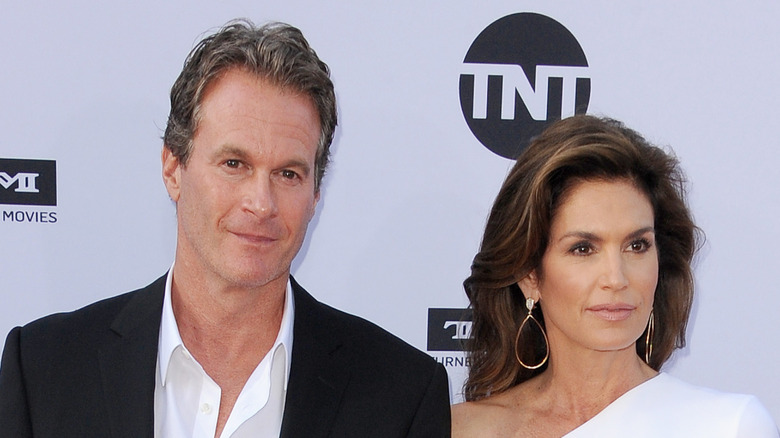 Cindy Crawford and Rande Gerber posing together