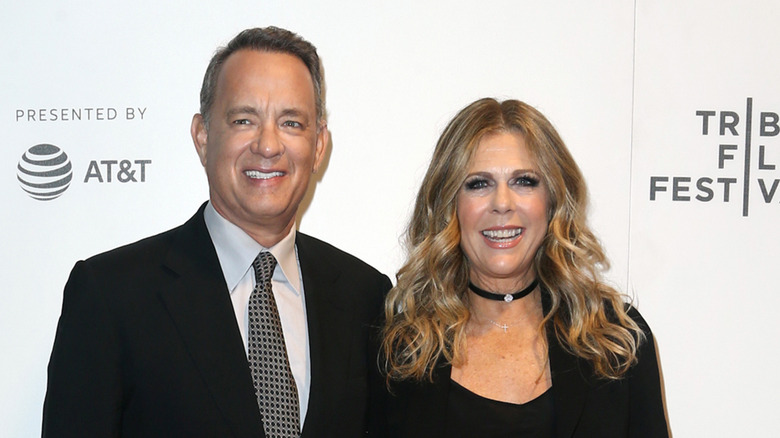 Tom Hanks and Rita Wilson smiling together