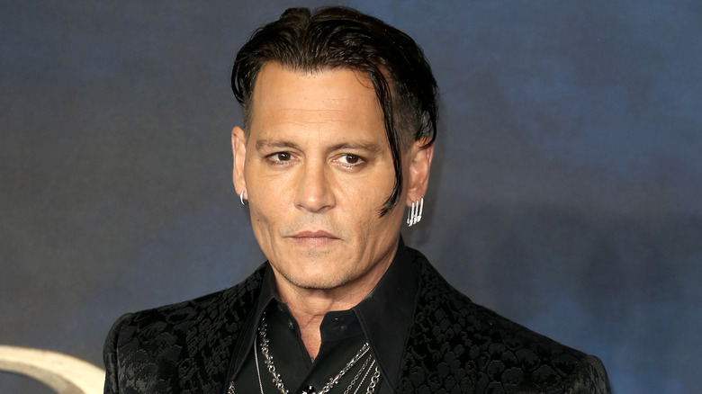 Johnny Depp posing