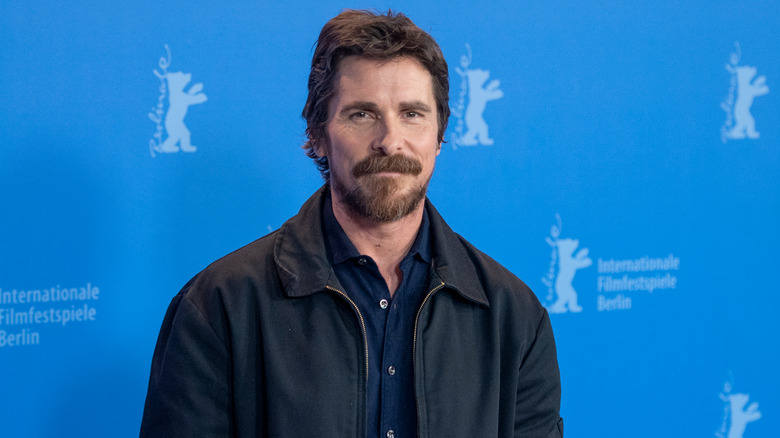 Christian Bale smiling