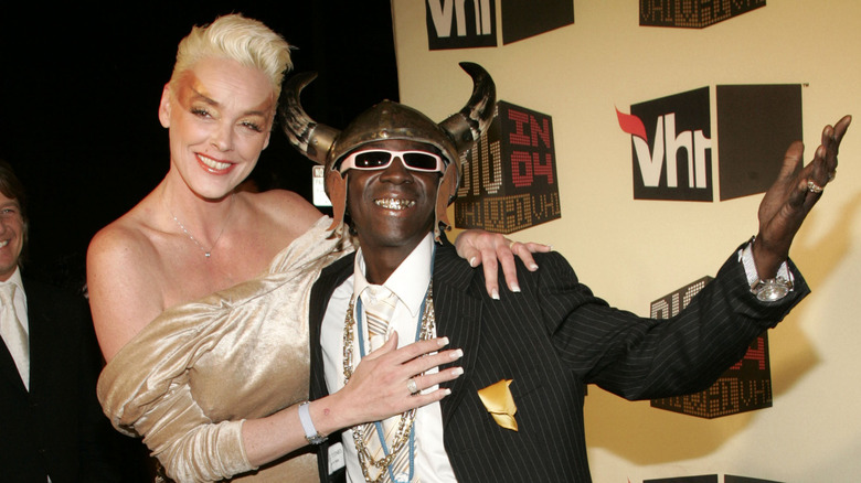 Brigitte Nielsen, Flavor Flav posing
