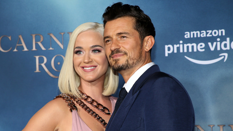 Katy Perry, Orlando Bloom smiling