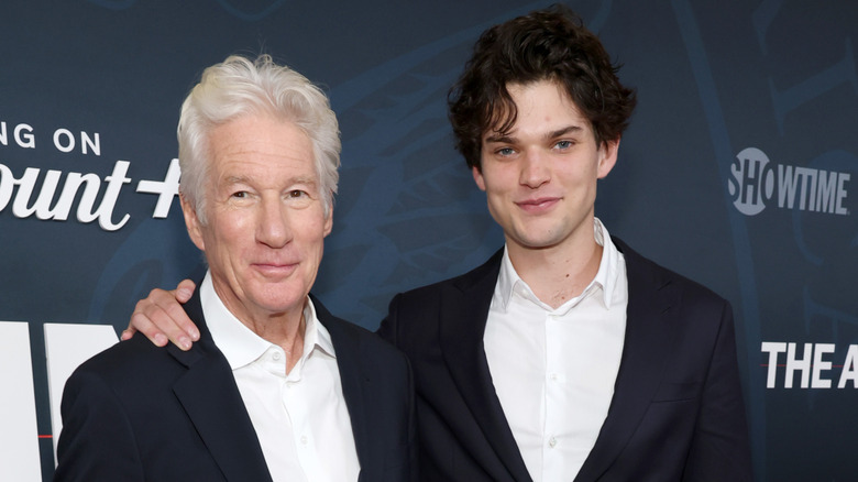 Richard and Homer Gere at The Agency Premiere