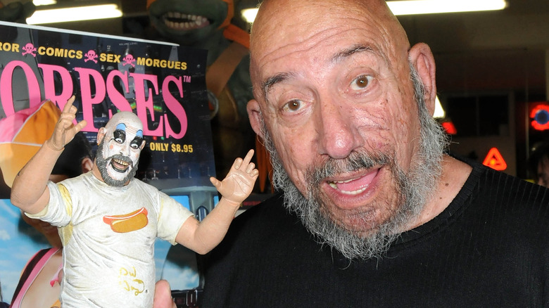 Sid Haig with Captain Spaulding doll