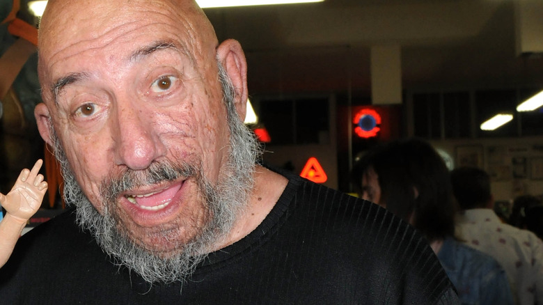 Sid Haig with Captain Spaulding doll