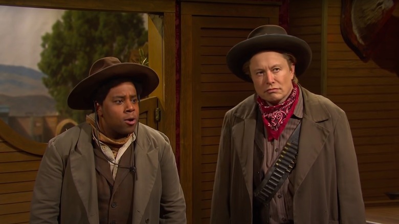 Elon Musk on SNL with Kenan Thompson