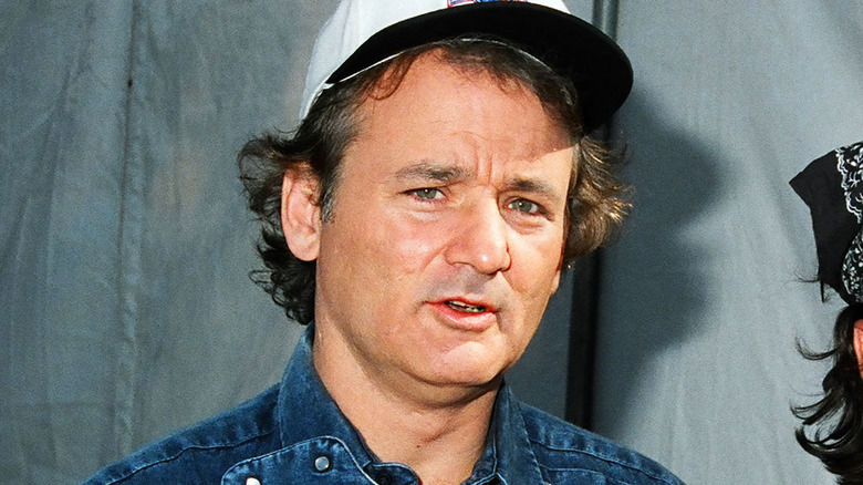 Bill Murray with a baseball cap on