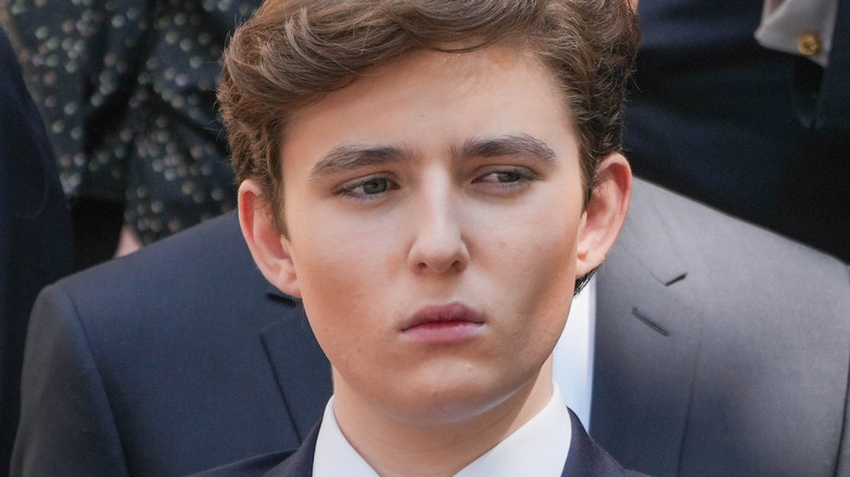 Barron Trump at an event