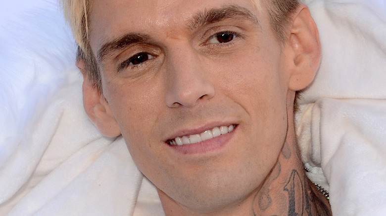 Aaron Carter on the red carpet