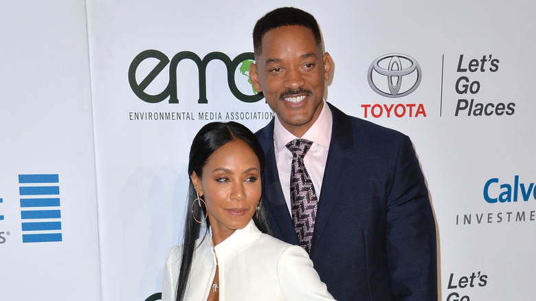 Jada Pinkett Smith and Will Smith on the red carpet