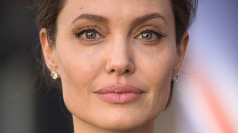 Angelina Jolie posing at an event