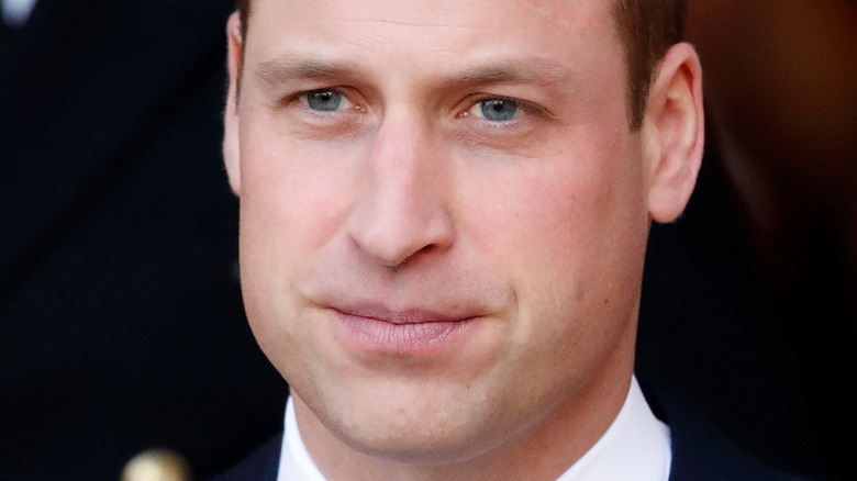 Prince William looks pensive