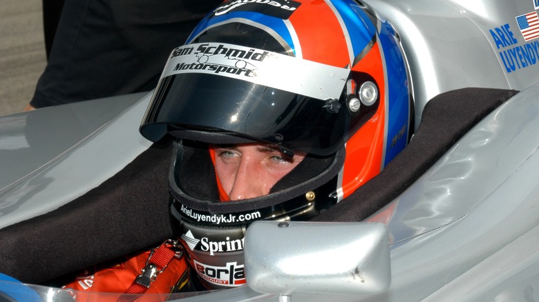 Arie Luyendyk Jr. in racing car