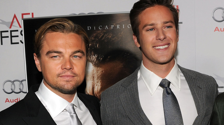 Leonardo DiCaprio and Armie Hammer smiling