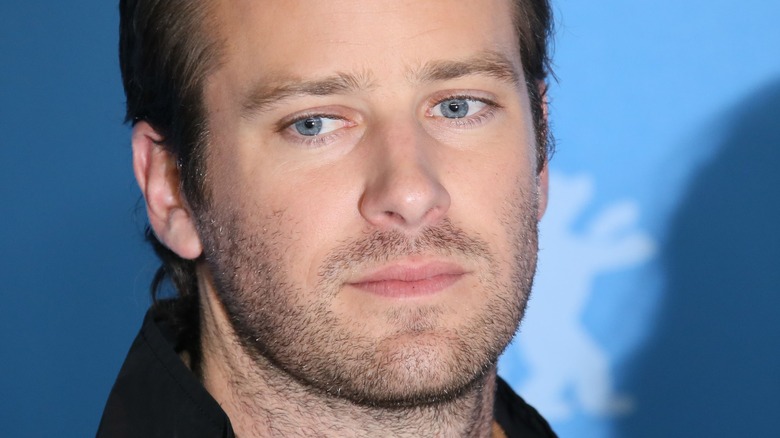 Armie Hammer looking dejected