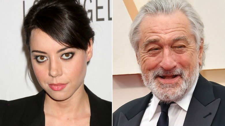 Aubrey Plaza and Robert De Niro