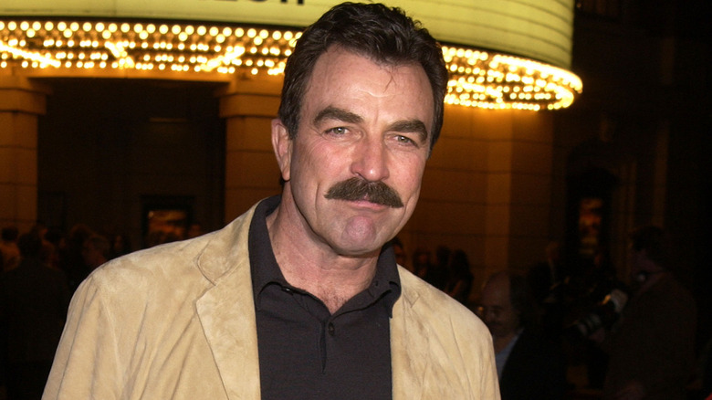 Tom Selleck posing