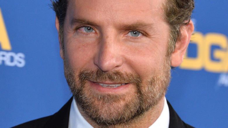 Bradley Cooper poses in a tux