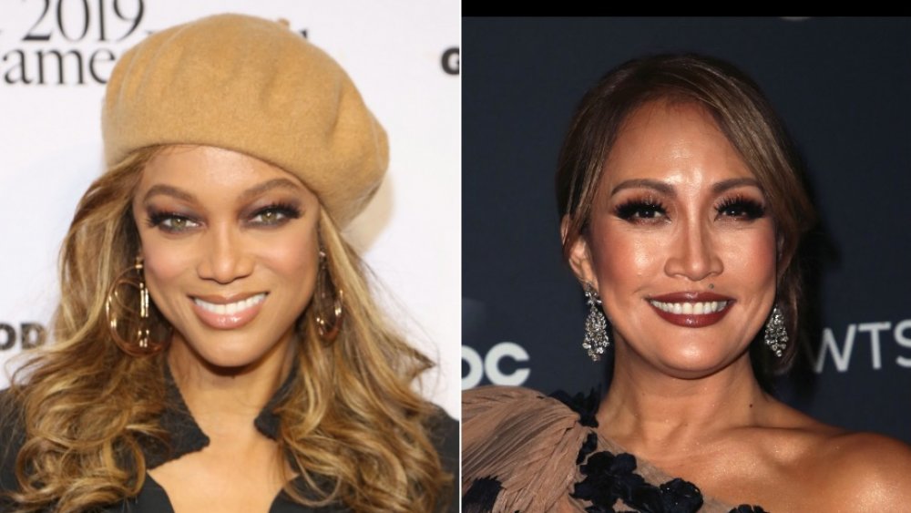 Tyra Banks and Carrie Ann Inaba