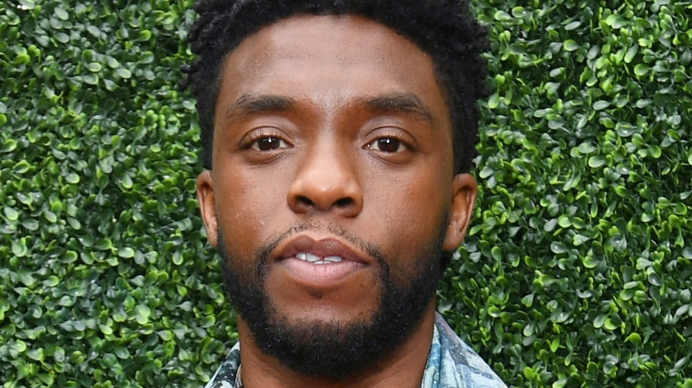 Chadwick Boseman posing