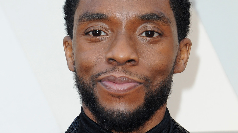 Chadwick Boseman on the red carpet