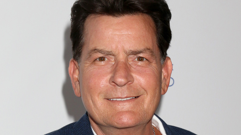 Charlie Sheen smiling