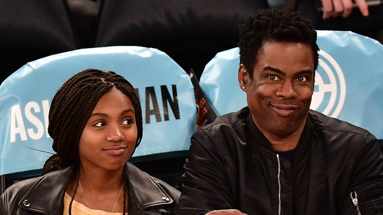 Chris Rock Lola Rock basketball game