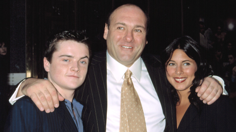 James Gandolfini, Robert Iler and Jamie-Lynn Sigler 