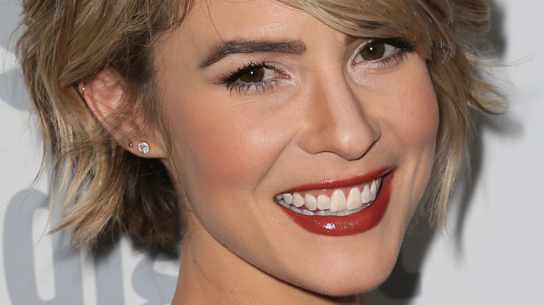 Linsey Godfrey smiling