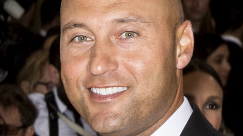 Derek Jeter smiling