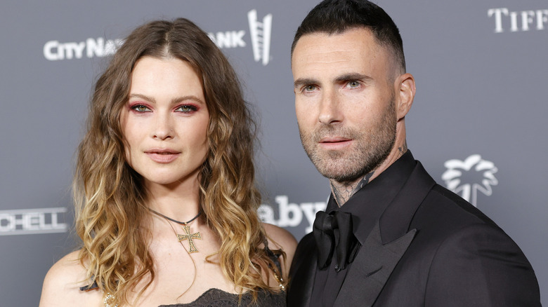 Adam Levine and Behati Prinsloo in 2021