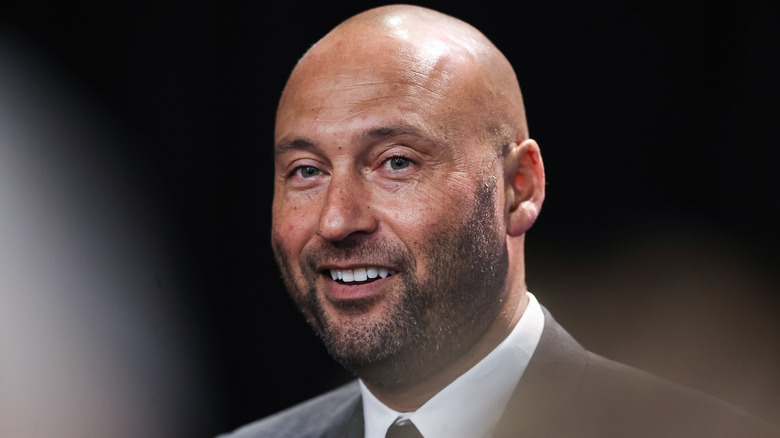 Derek Jeter smiling