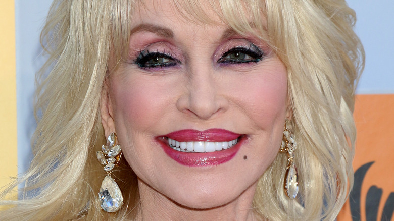 Dolly Parton smiling