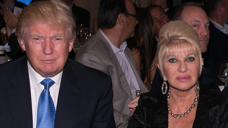 Ivana and Donald Trump smiling