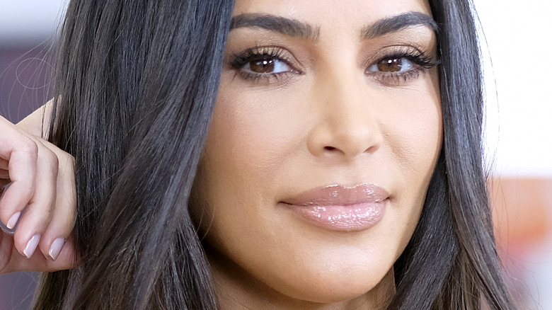 Kim Kardashian at the KKW Beauty launch 2019