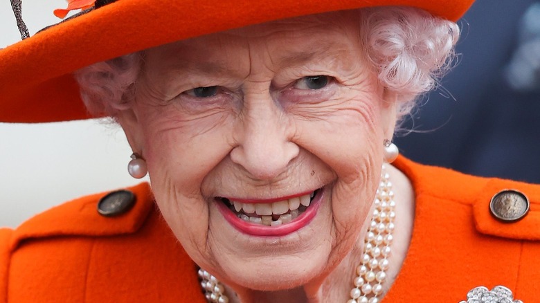 Queen Elizabeth attends the baton relay