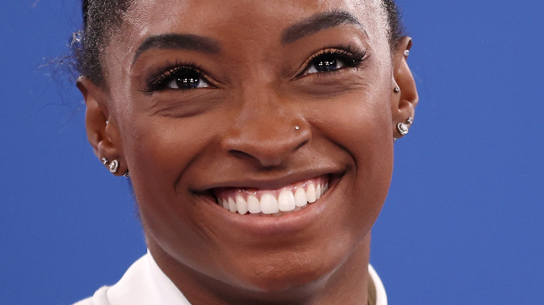 Simone Biles nose piercing