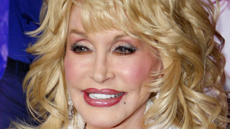 dolly parton feathered hair lip liner