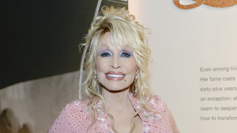 Dolly Parton posing in 2025