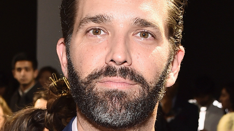 Donald Trump Jr. at the Zang Toi front row during New York Fashion Week in 2019