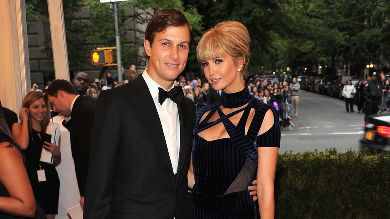 Jared Kushner and Ivanka Trump posing