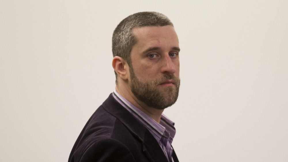 Dustin Diamond staring at the camera