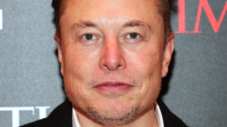 Elon Musk short goatee beard smiling