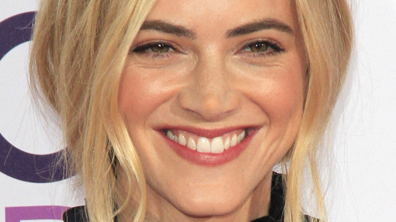 Emily Wickersham smiling at People's Choice Awards 2017