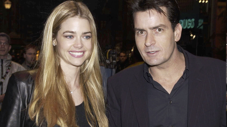 Denise Richards and Charlie Sheen together and young