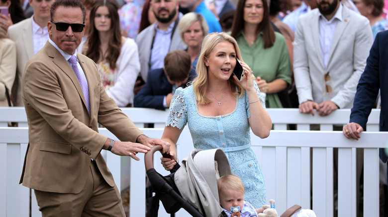 Karoline Leavitt with her husband and son